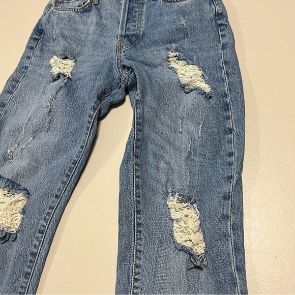 Urban Outfitters BDG High Rise Slim Straight Distressed Jeans - Picture 6 of 11